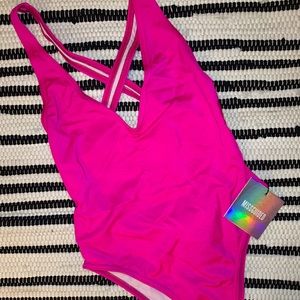 Cute One-piece, high leg swimsuit by MISSGUIDED